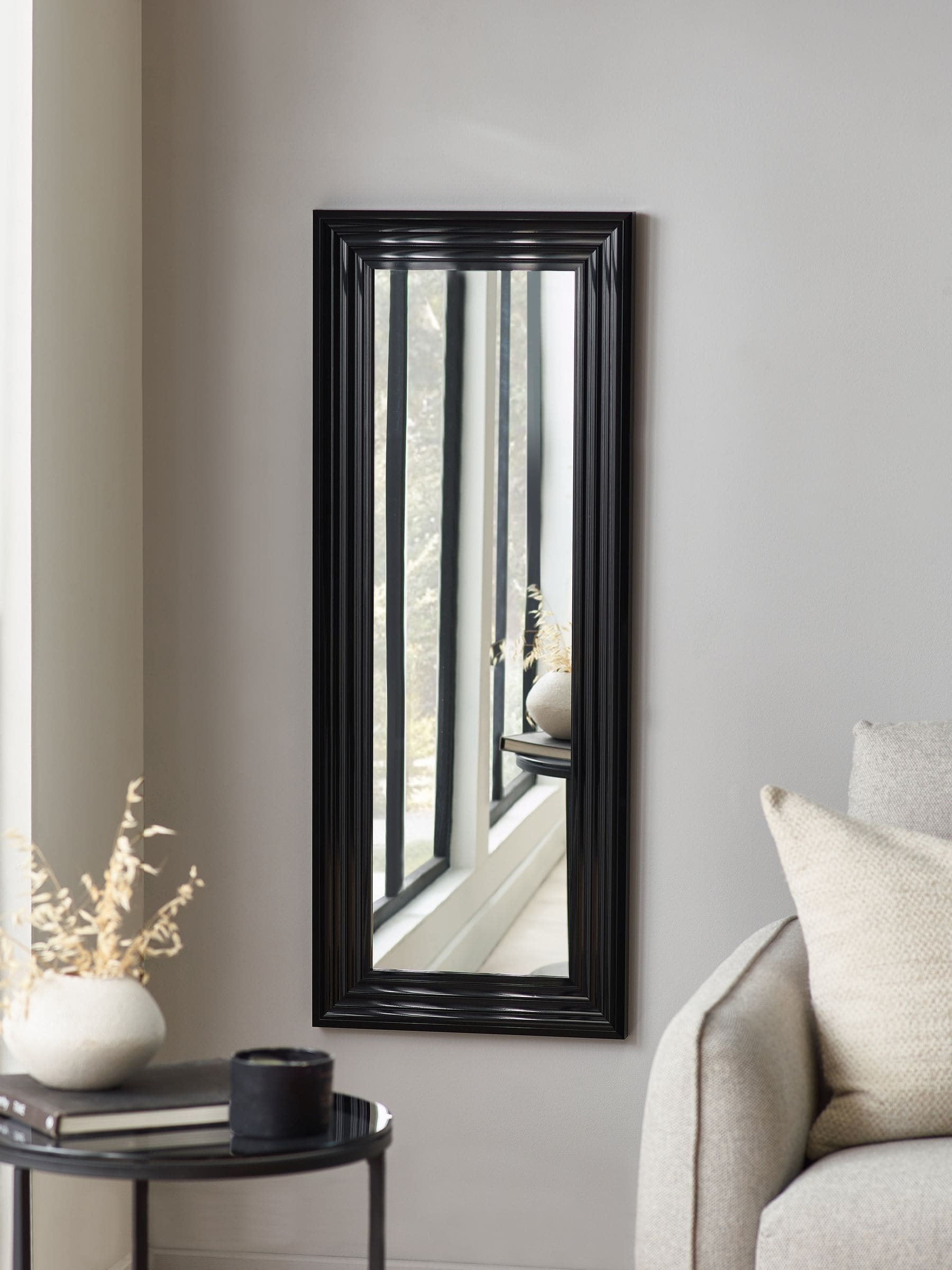 Julian Bowen Tokyo Gloss Black Tall Rectangular Dressing Mirror 115 X 45Cm - Image 5