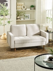 Julian Bowen Beige Henrietta 2 Seater Sofa - Image 1 of 8