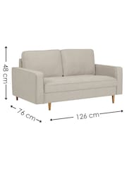 Julian Bowen Beige Henrietta 2 Seater Sofa - Image 8 of 8