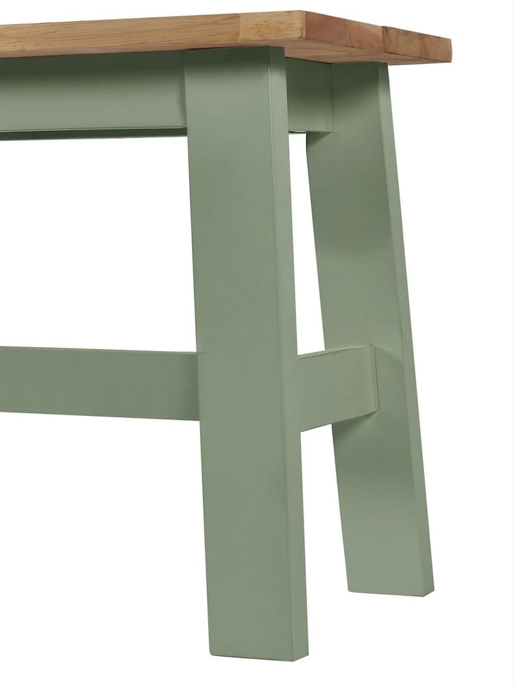 Julian Bowen Sage Green and Natural Oak Effect Linwood Small Bench - Image 14 of 14 Julian Bowen Sage Green and Natural Oak Effect Linwood Small Bench - Image 14 of 14