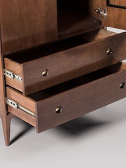 Swoon Mid Brown Nyhavn Mango Wood Two-Drawer Wardrobe - Image 5 of 5