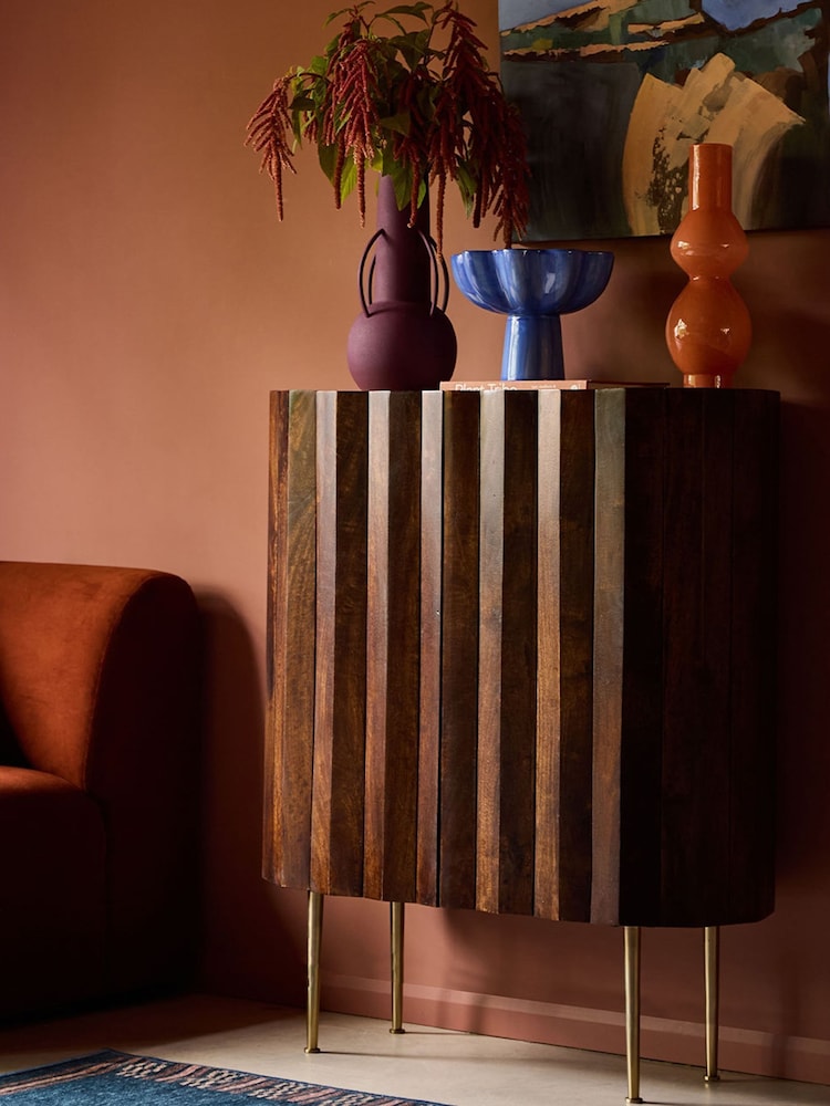 Swoon Dark Brown Kiln Mango Wood Two Door Cabinet - Image 1 of 7