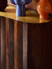 Swoon Dark Brown Kiln Mango Wood Two Door Cabinet - Image 2 of 7