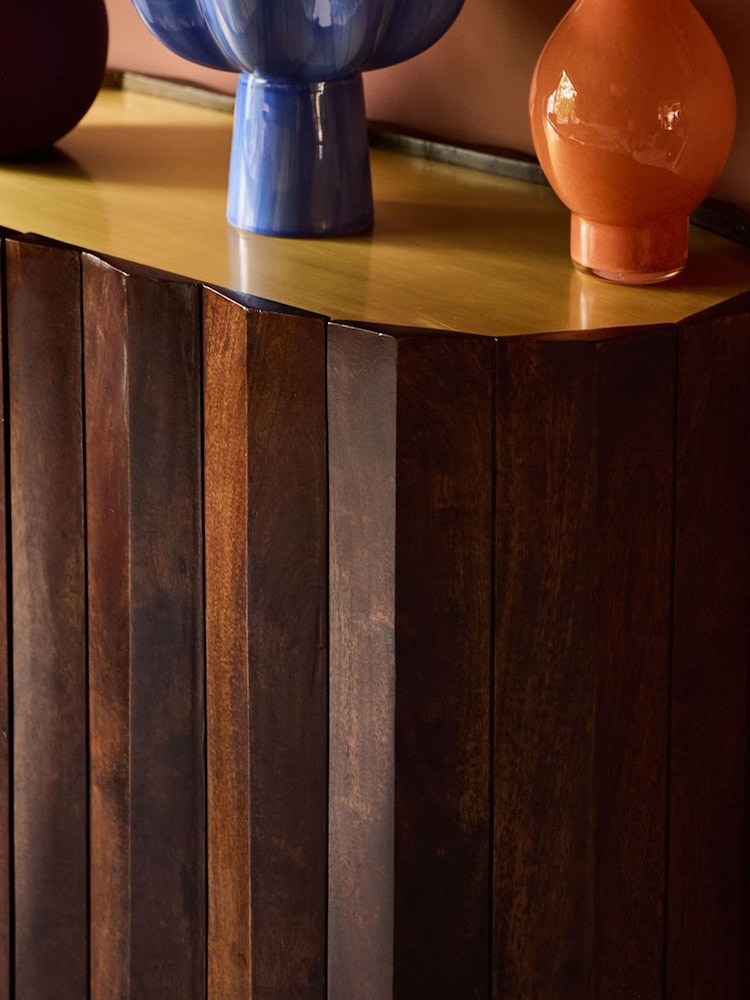 Swoon Dark Brown Kiln Mango Wood Two Door Cabinet - Image 2 of 7