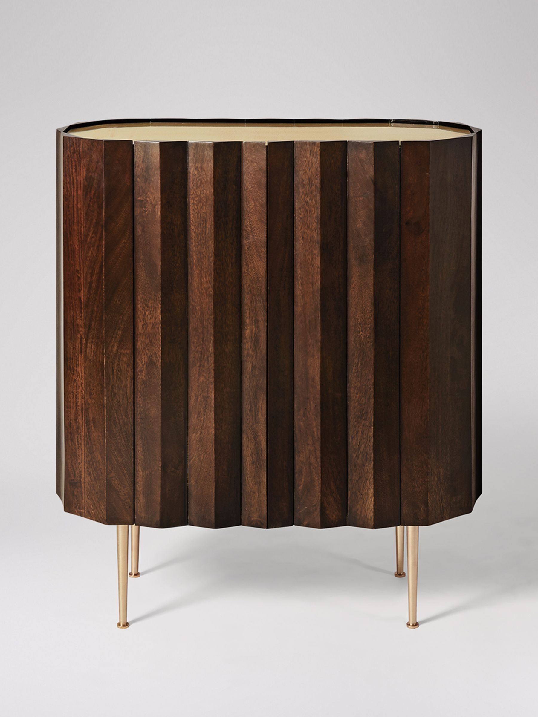 Buy Swoon Dark Brown Kiln Mango Wood Two Door Cabinet from the Next UK ...