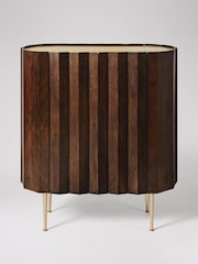 Swoon Dark Brown Kiln Mango Wood Two Door Cabinet - Image 3 of 7