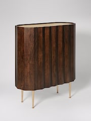 Swoon Dark Brown Kiln Mango Wood Two Door Cabinet - Image 6 of 7