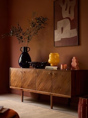 Swoon Dark Brown Noah Acacia Wood Four Door Sideboard - Image 1 of 7