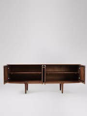 Swoon Dark Brown Noah Acacia Wood Four Door Sideboard - Image 4 of 7