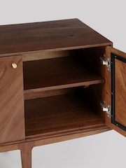 Swoon Dark Brown Noah Acacia Wood Four Door Sideboard - Image 5 of 7