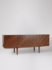 Swoon Dark Brown Noah Acacia Wood Four Door Sideboard - Image 6 of 7