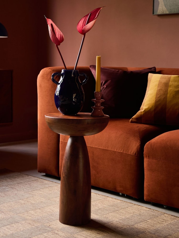 Swoon Mid Brown Cole Acacia Wood Side Table - Image 1 of 6