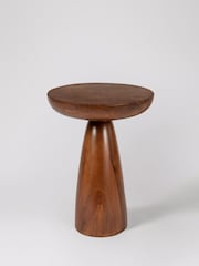 Swoon Mid Brown Cole Acacia Wood Side Table - Image 2 of 6