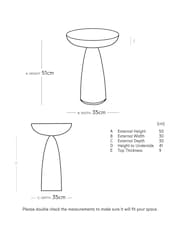 Swoon Mid Brown Cole Acacia Wood Side Table - Image 3 of 6