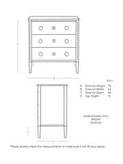 Swoon Black Reyna Mango Wood Chest Of Three Drawers - Image 3 of 7