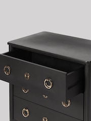 Swoon Black Reyna Mango Wood Chest Of Three Drawers - Image 5 of 7
