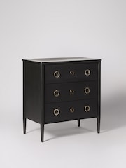 Swoon Black Reyna Mango Wood Chest Of Three Drawers - Image 7 of 7