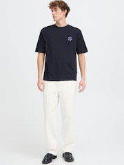 Casual Friday White Amundsen Relaxed Fit Trousers - Image 3 of 8