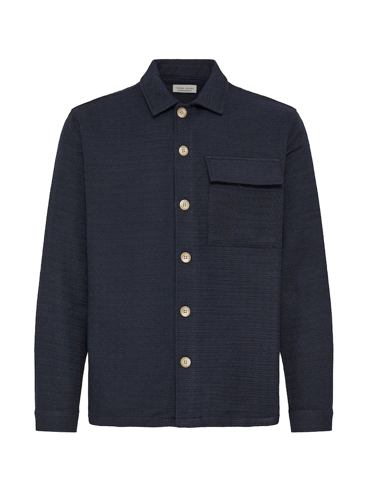 Casual Friday Blue Cfmatt Structured Overshirt - Image 1 of 3