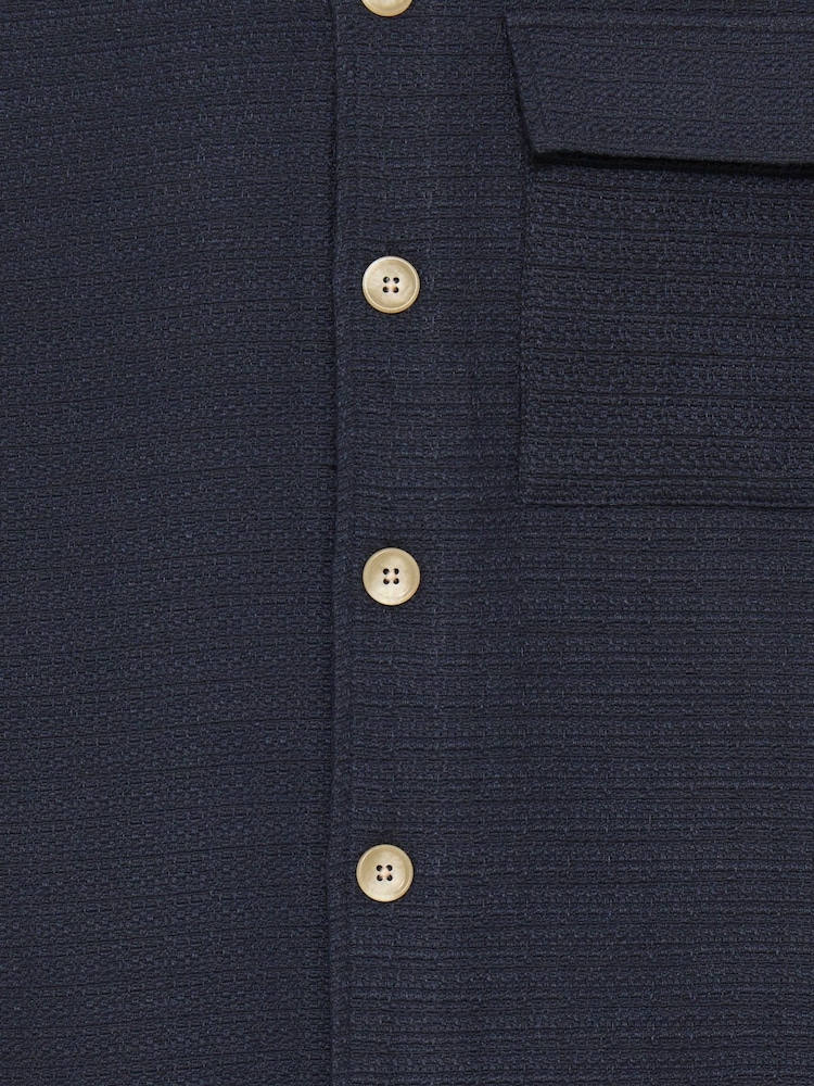 Casual Friday Blue Cfmatt Structured Overshirt - Image 3 of 3