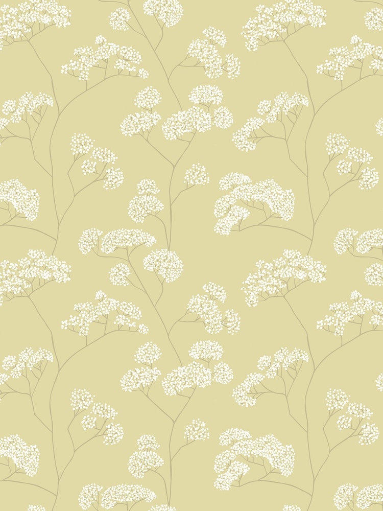 Hoopla Walls Pear Elderflower Trail Wallpaper A4 Sample - Image 1 of 1