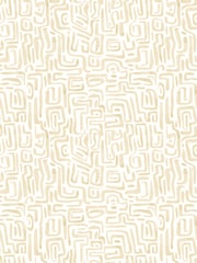Hoopla Walls Soft Straw Maze Squiggle Wallpaper A4 Sample - Image 1 of 1