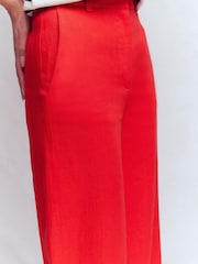 Boden Red Belgravia Linen Trousers - Image 3 of 7