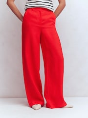 Boden Red Belgravia Linen Trousers - Image 5 of 7