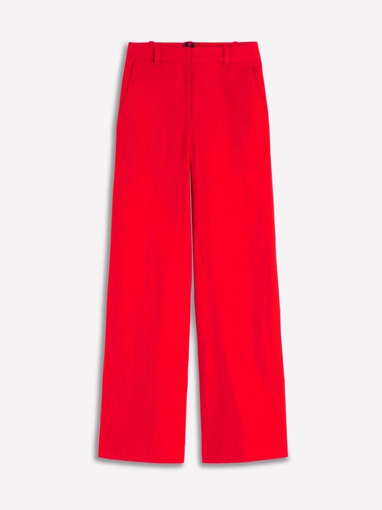 Boden Red Belgravia Linen Trousers - Image 7 of 7