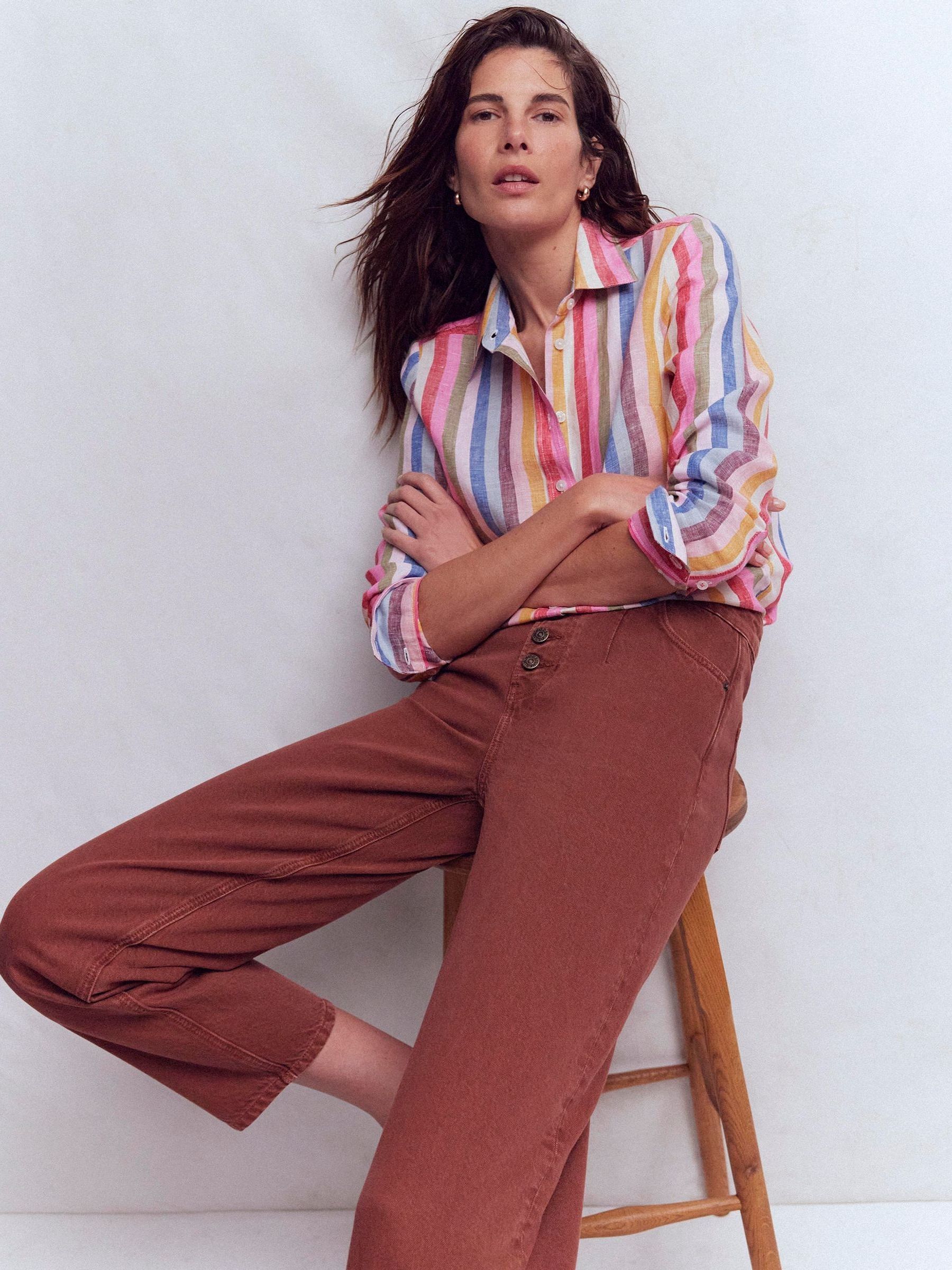 Buy Boden Pink Sienna Linen Shirt from Next USA