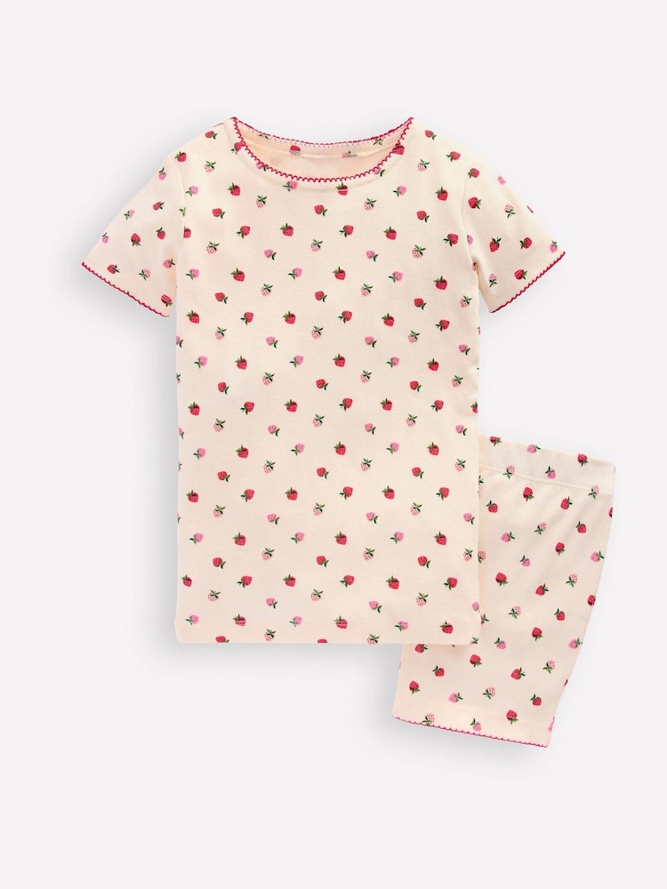 Boden Pink Snug Short John Pyjamas - Image 1 of 3