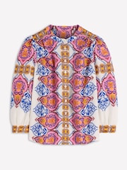 Boden Pink Alicia Linen Top - Image 5 of 5