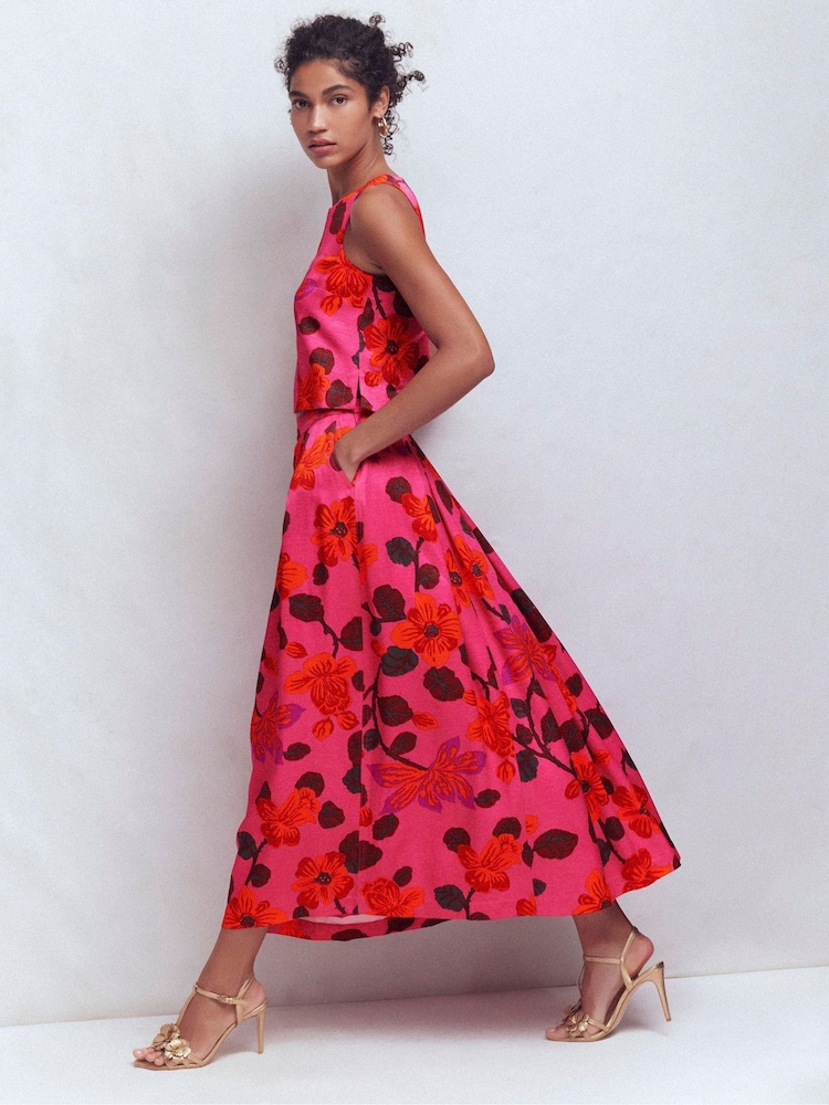 Boden Pink Verity Maxi Skirt - Image 2 of 8