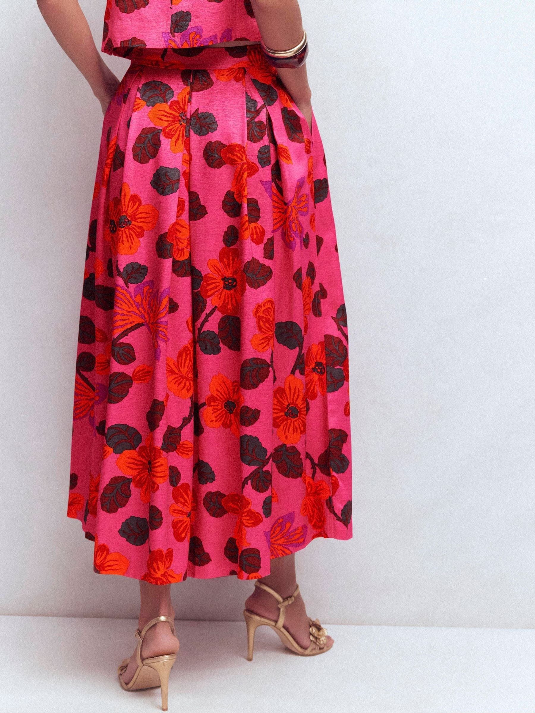 Buy Boden Pink Verity Maxi Skirt from Next USA