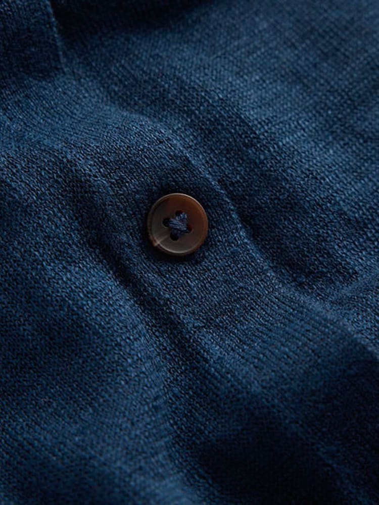 Boden Blue Agnes Collar Linen Cardigan - Image 6 of 6