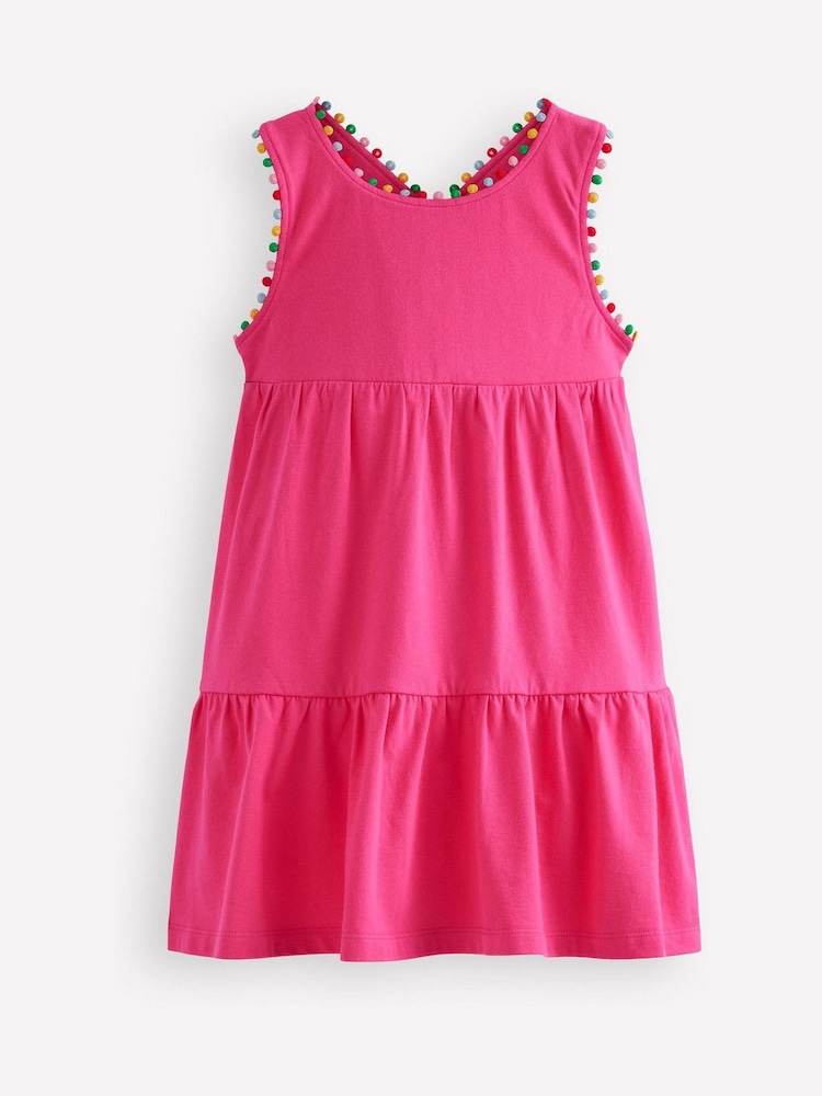 Boden Pink Jersey Cross-Back Dress - Image 1 of 3
