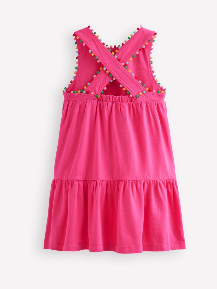 Boden Pink Jersey Cross-Back Dress - Image 2 of 3