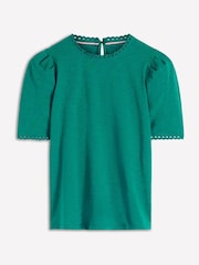 Boden Green Ali Scallop T-Shirt - Image 5 of 5