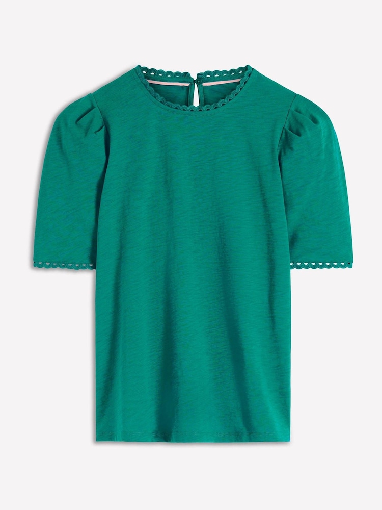 Boden Green Ali Scallop T-Shirt - Image 5 of 5