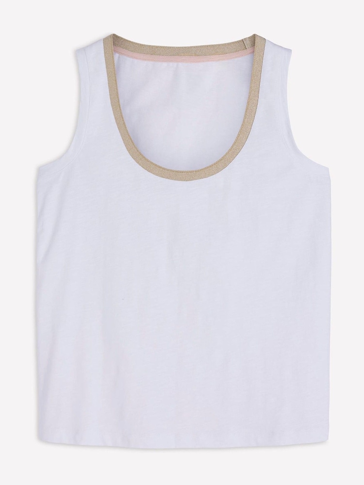 أبيض - سترة ياقة مفتوحة برّاقة من Boden - Image 5 of 5