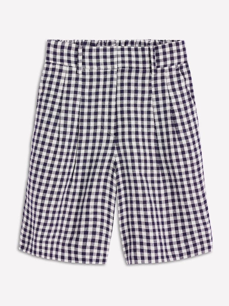Boden Blue Kensington Linen Shorts - Image 6 of 6