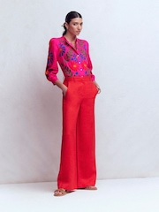 Boden Pink Alicia Linen Top - Image 5 of 6