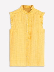 Boden Yellow Isabel Sleeveless Linen Top - Image 7 of 7