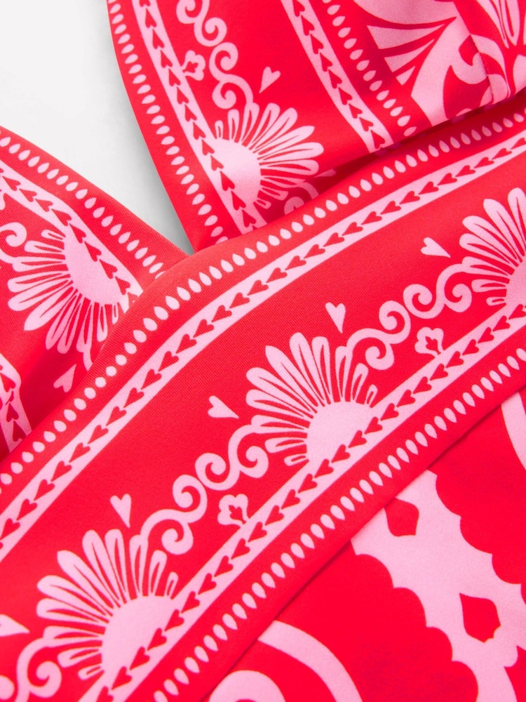 Boden Red Porto V-Neck Swimsuit - Image 7 of 7