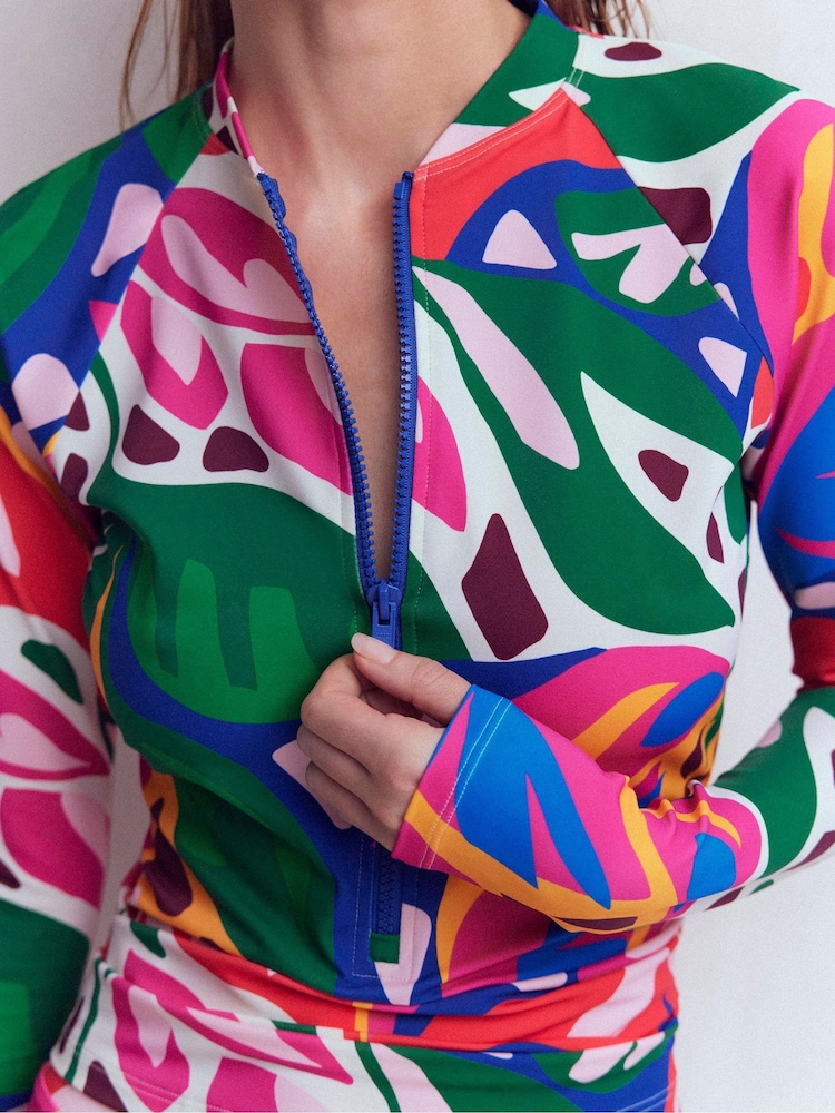 Boden גופיית גלישה עם שרוולי רגלן, באפקט הגנה מפני השמש - תמונה 2 מתוך 6