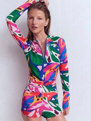 Boden גופיית גלישה עם שרוולי רגלן, באפקט הגנה מפני השמש - תמונה 4 מתוך 6