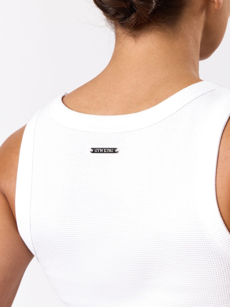 Gym King Waffle Crop Tank - Image 3 of 3