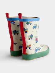 JoJo Maman Bébé Stone Construction Cosy Lined Wellies - Image 2 of 4