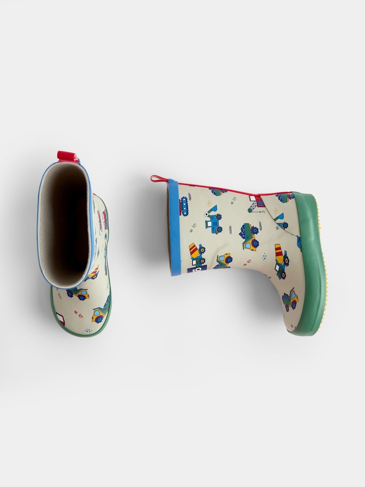 JoJo Maman Bébé Stone Construction Cosy Lined Wellies - Image 4 of 4 JoJo Maman Bébé Stone Construction Cosy Lined Wellies - Image 4 of 4