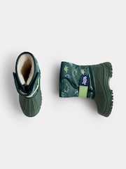 JoJo Maman Bébé Green Dinosaur Alpine Snow Boot - Image 4 of 4